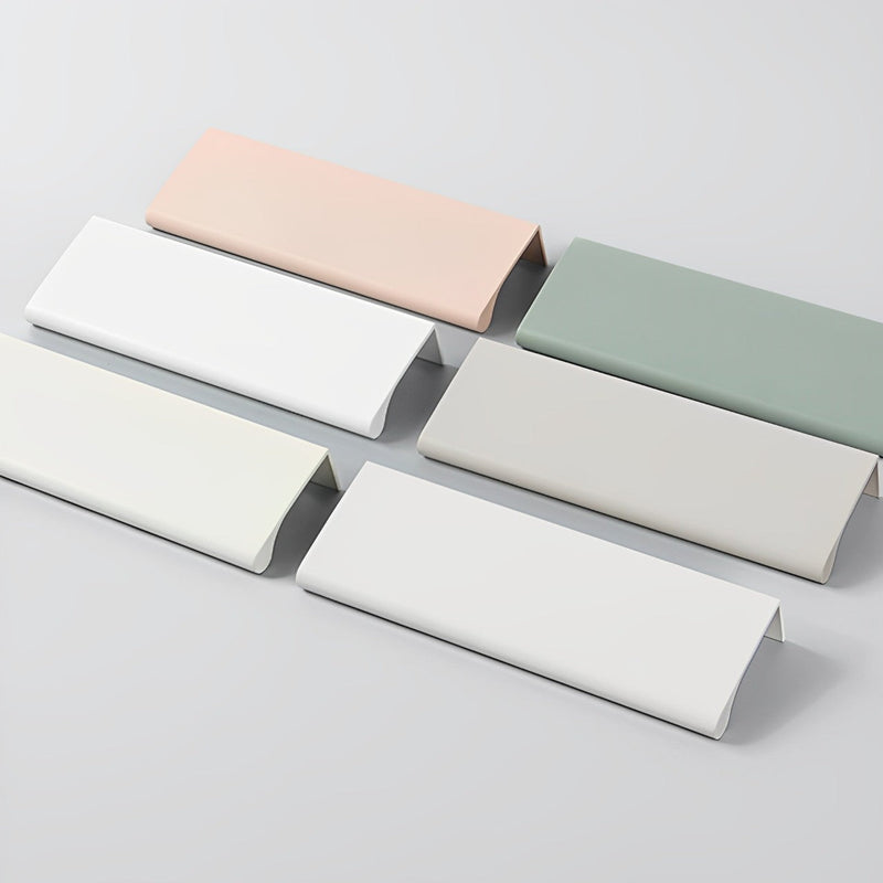 Modern Colorful Edge Pulls for Kitchen Cabinets