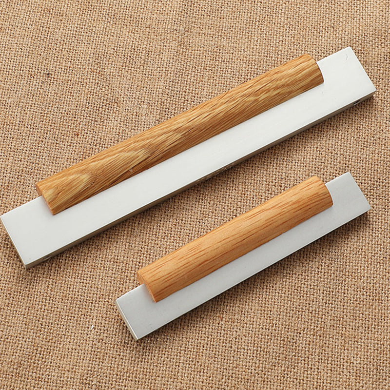 Wood & Metal Modern Cabinet Pulls
