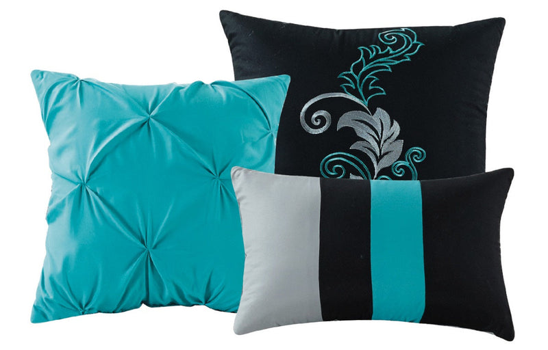 Napa Embroidered Leaves Comforter Set