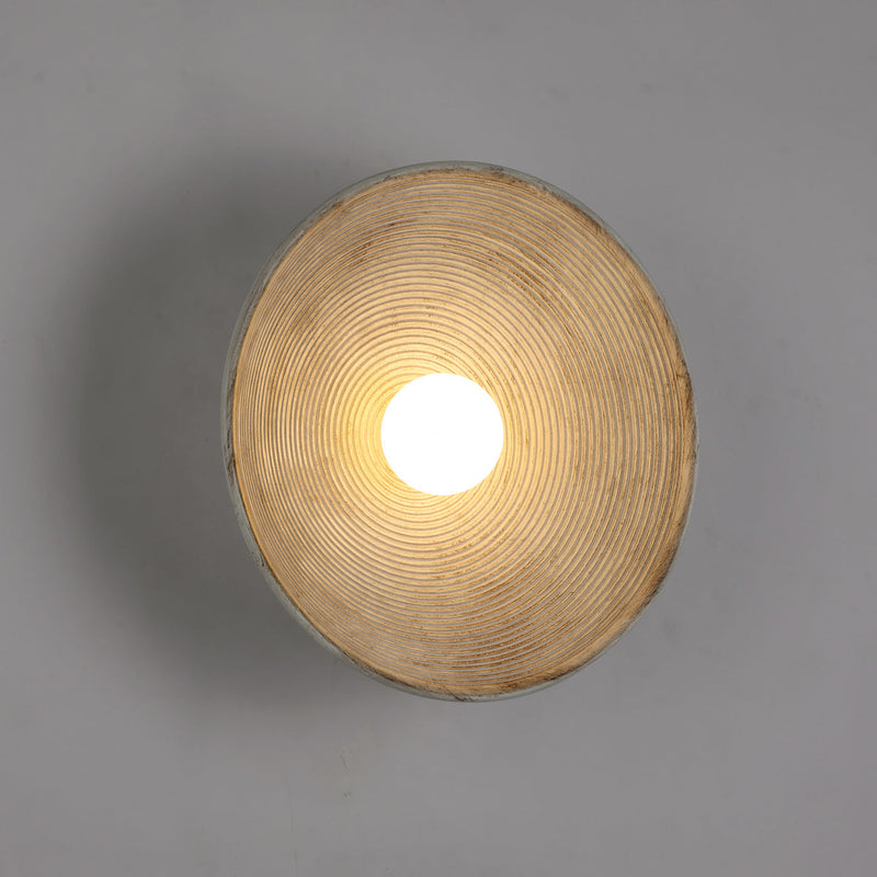 Longleaf Wooden Disc Wall Sconce
