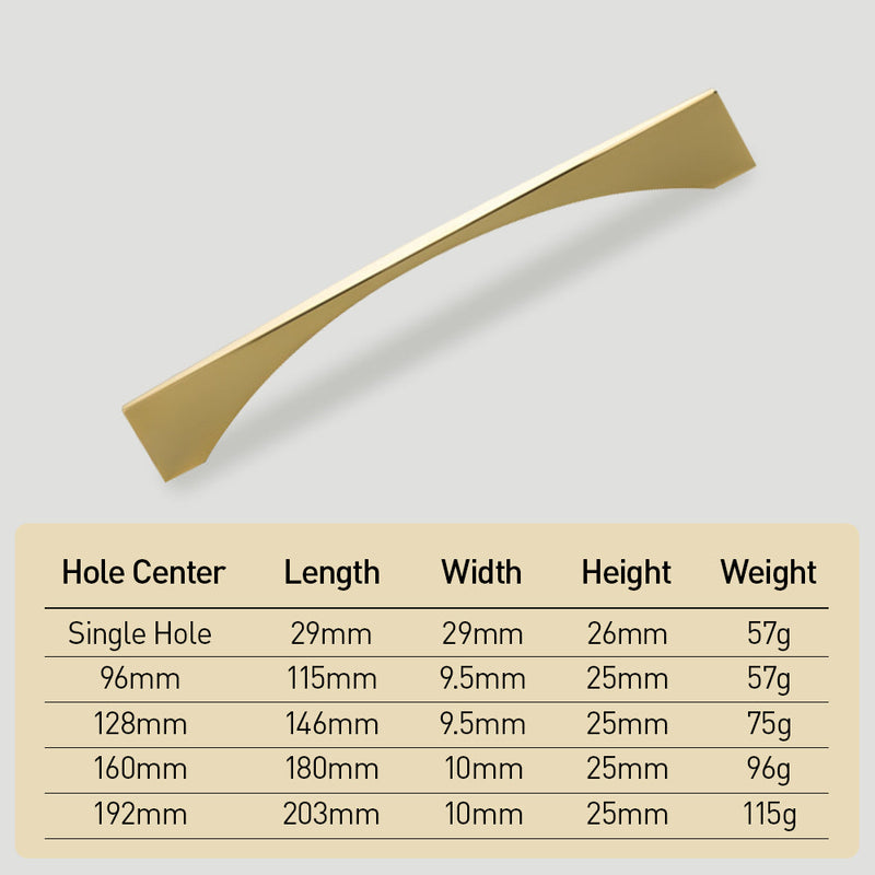 Arch Aluminum Drawer Pulls