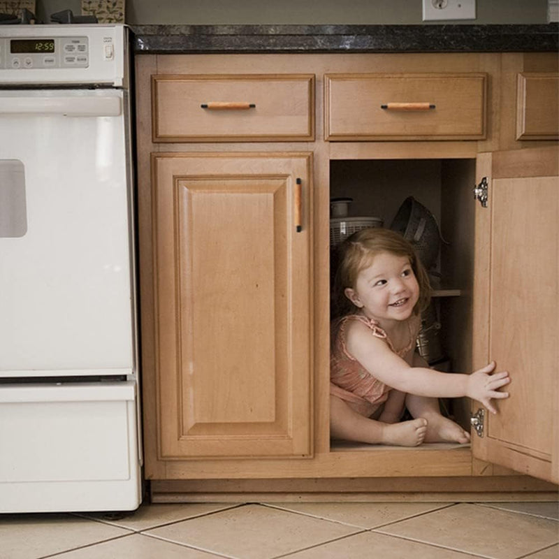 Wood & Metal Modern Cabinet Pulls