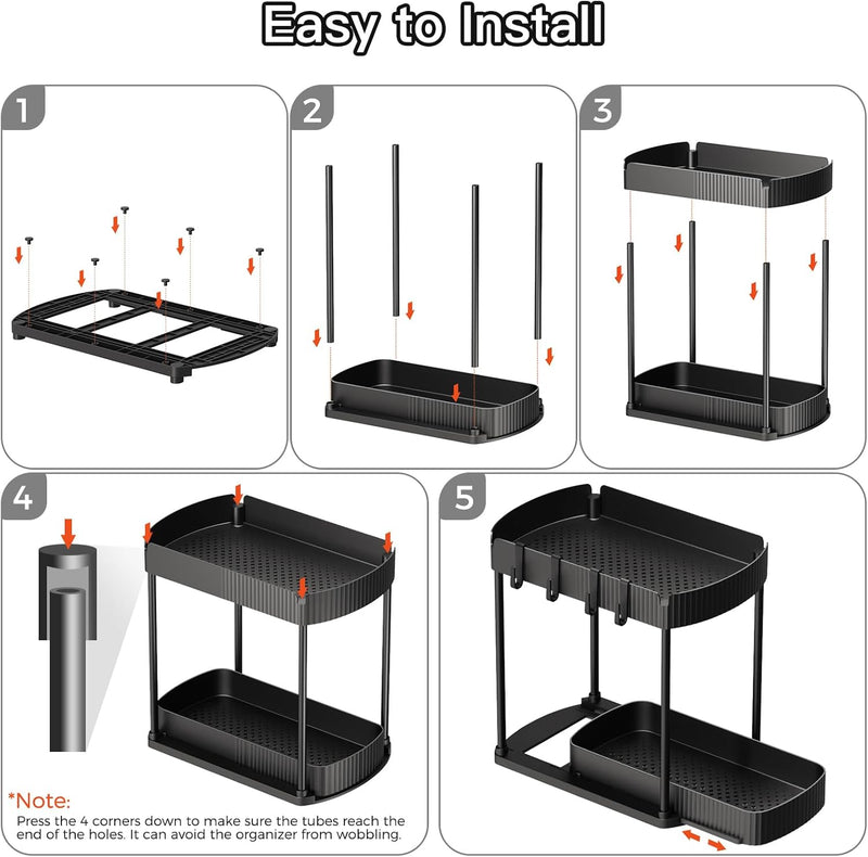 Pull-Out Cabinet & Under-Sink Organizer Set