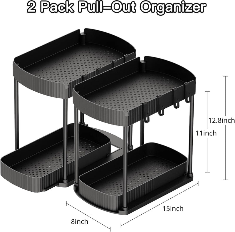 Pull-Out Cabinet & Under-Sink Organizer Set