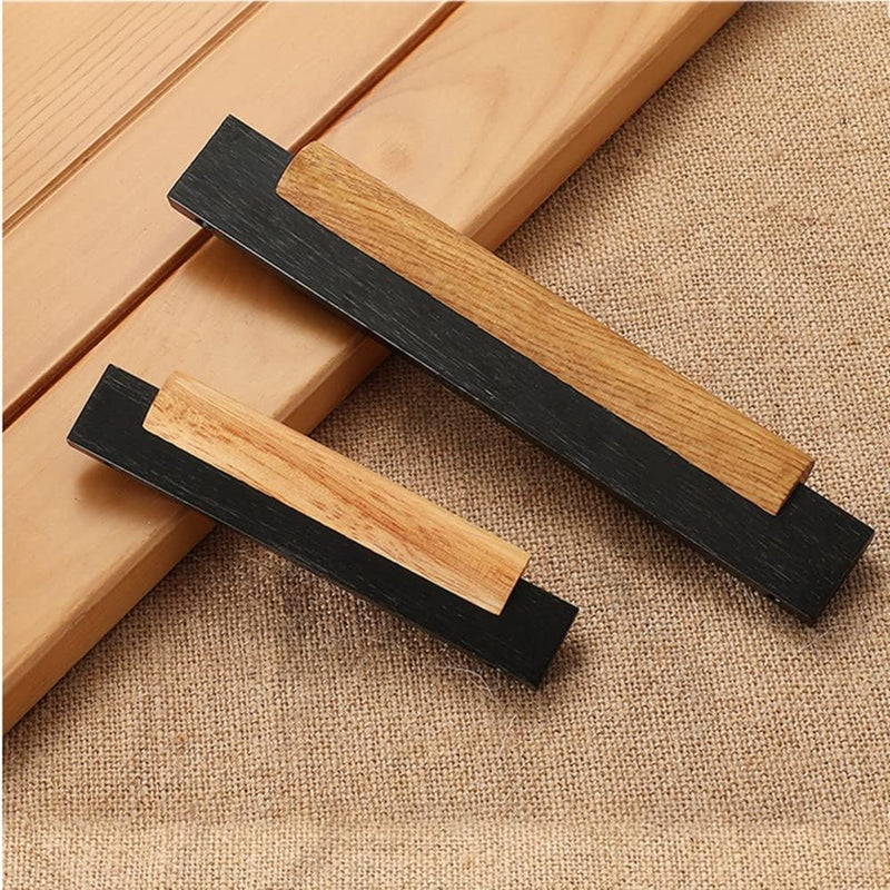 Wood & Metal Modern Cabinet Pulls