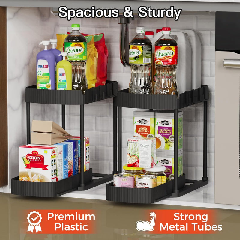 Pull-Out Cabinet & Under-Sink Organizer Set