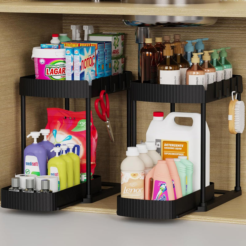 Pull-Out Cabinet & Under-Sink Organizer Set