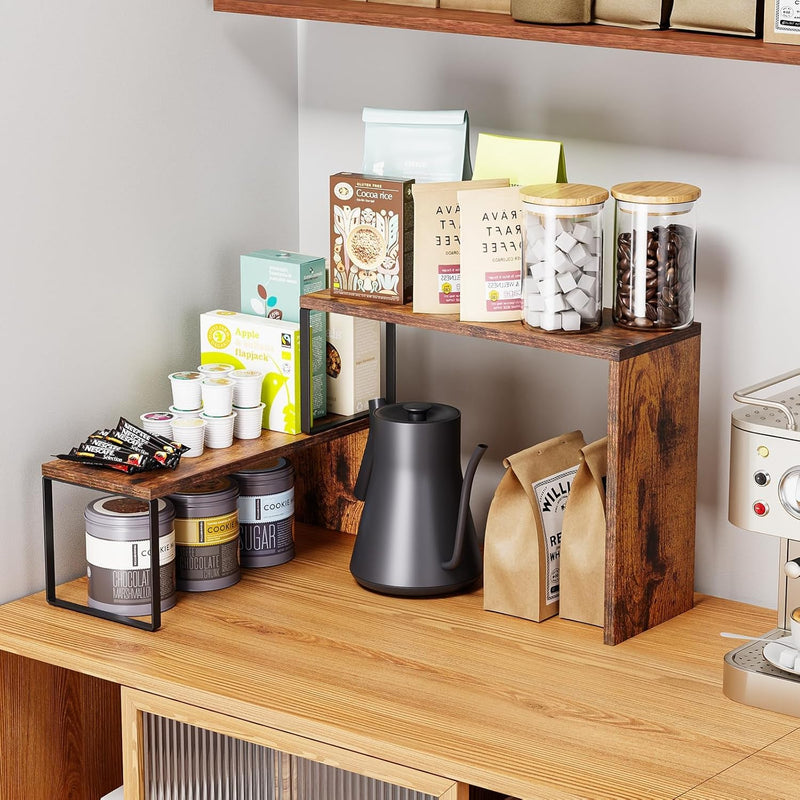 Stackable Corner Spice & Cabinet Organizer Shelf