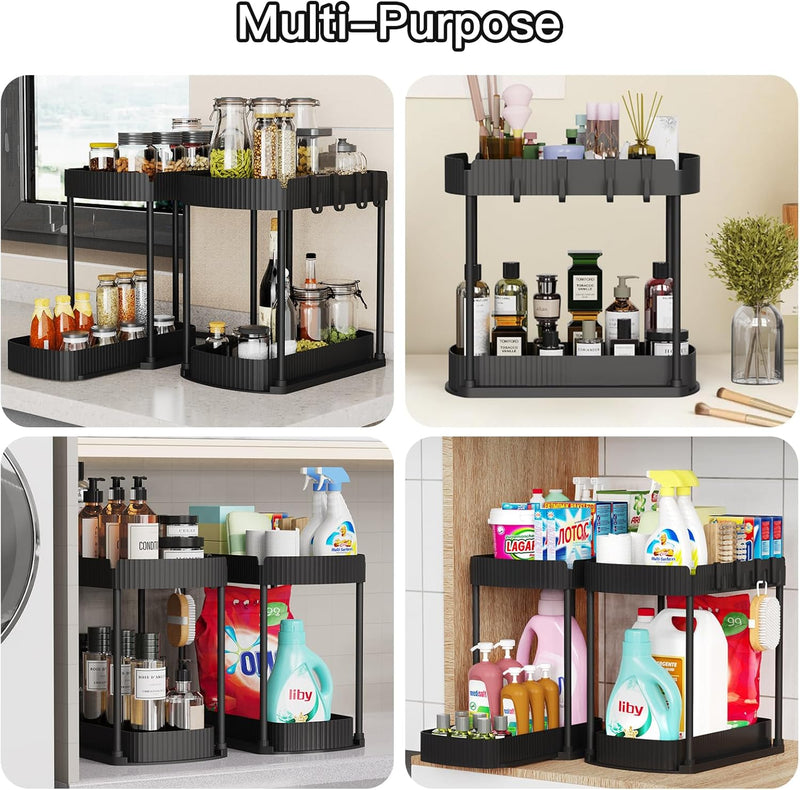 Pull-Out Cabinet & Under-Sink Organizer Set