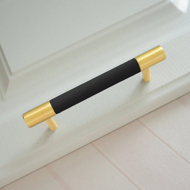 Brass Leather Cabinet Pulls