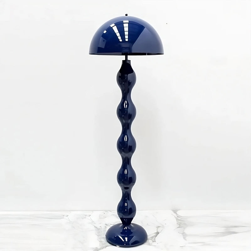 Mushroom Floor Lamp with Pleated Shade