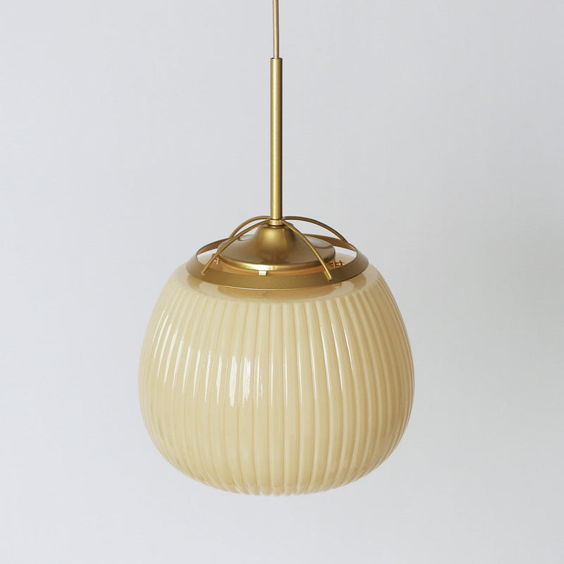 Lenglen Ribbed Glass Pendant Light