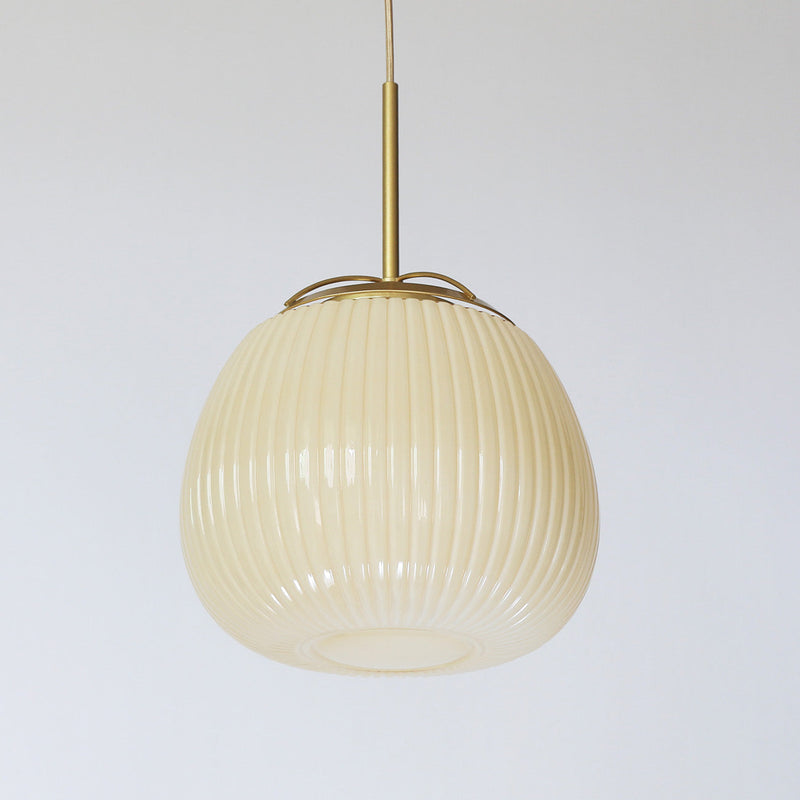 Lenglen Ribbed Glass Pendant Light