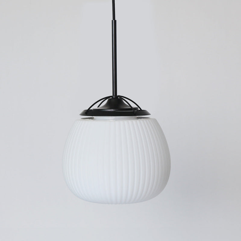 Lenglen Ribbed Glass Pendant Light