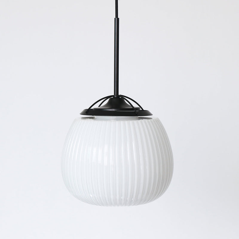 Lenglen Ribbed Glass Pendant Light