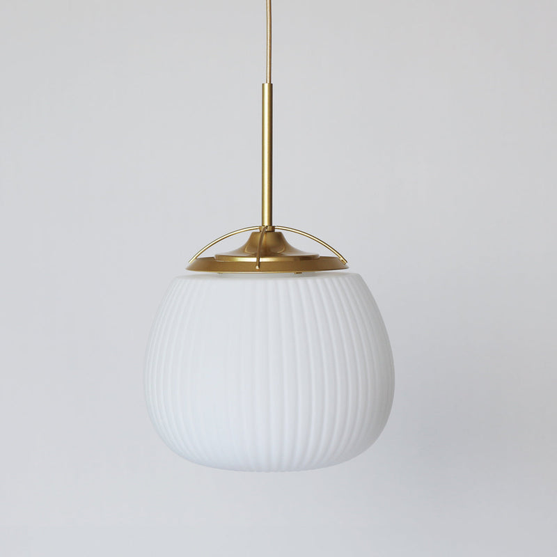 Lenglen Ribbed Glass Pendant Light