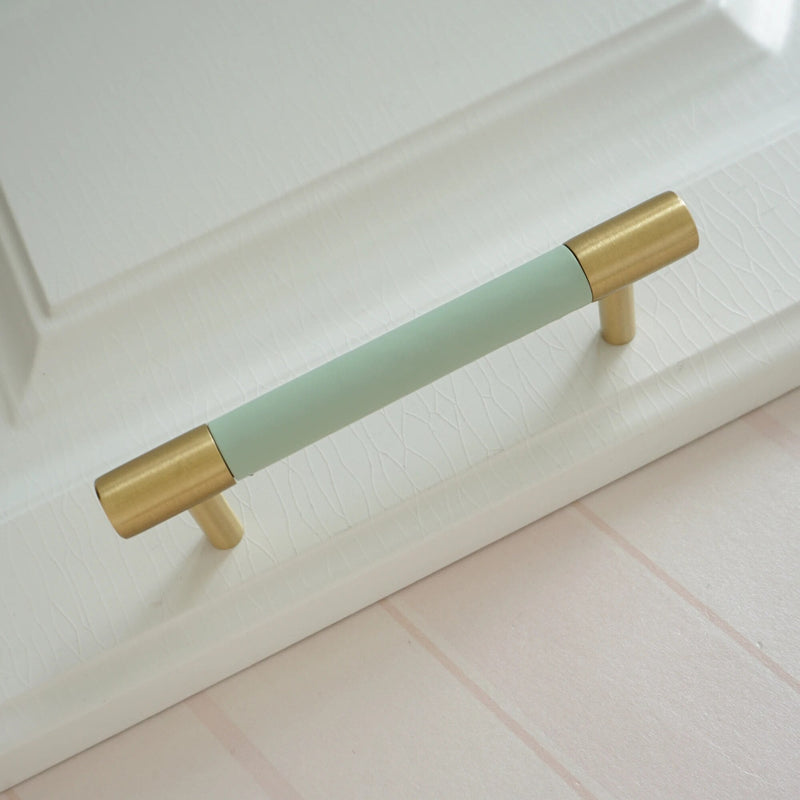 Brass Leather Cabinet Pulls