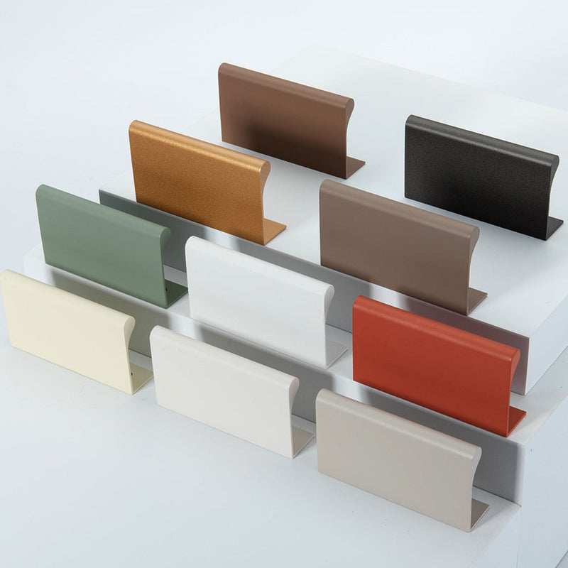 Modern Colorful Edge Pulls for Kitchen Cabinets