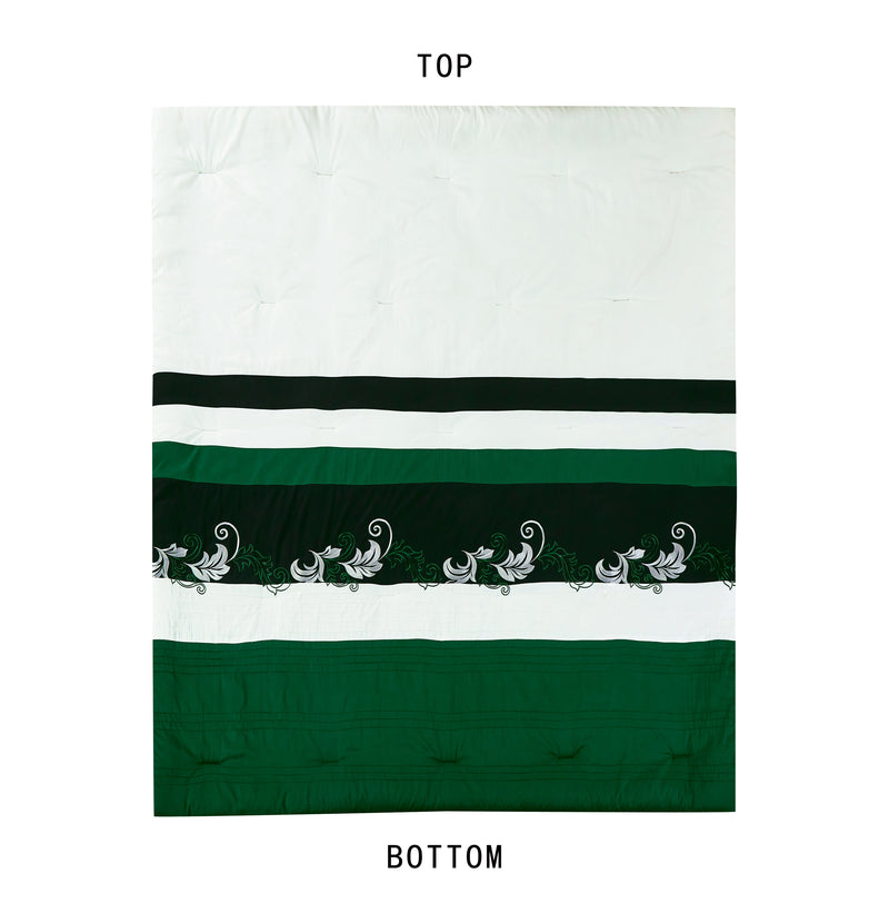 Napa Embroidered Leaves Comforter Set