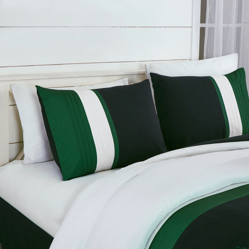 Napa Embroidered Leaves Comforter Set