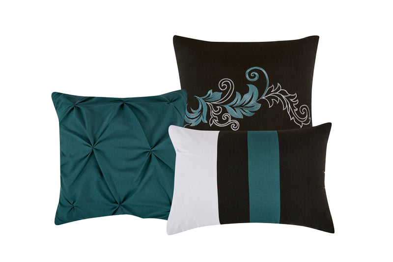 Napa Embroidered Leaves Comforter Set