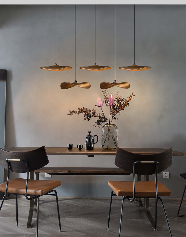 Kintsu Handcrafted Wooden Pendant Light - Wabi Sabi Japandi Style