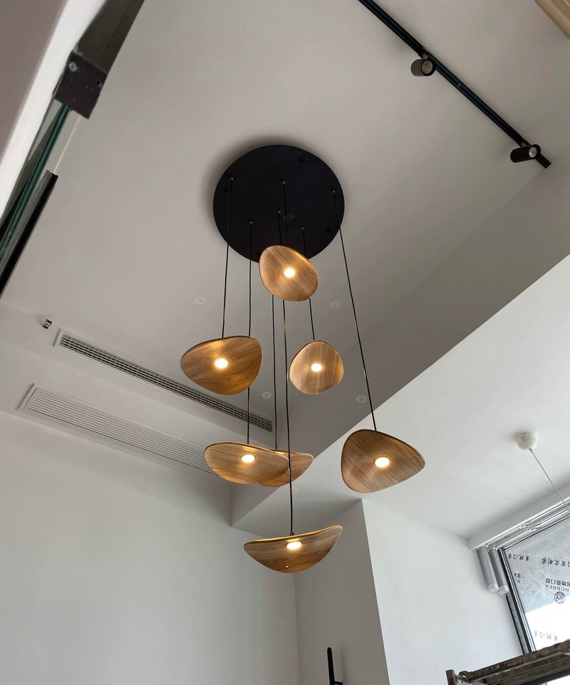 Kintsu Handcrafted Wooden Pendant Light - Wabi Sabi Japandi Style