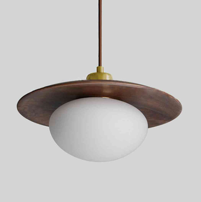 Kato Wooden Disc Pendant Light
