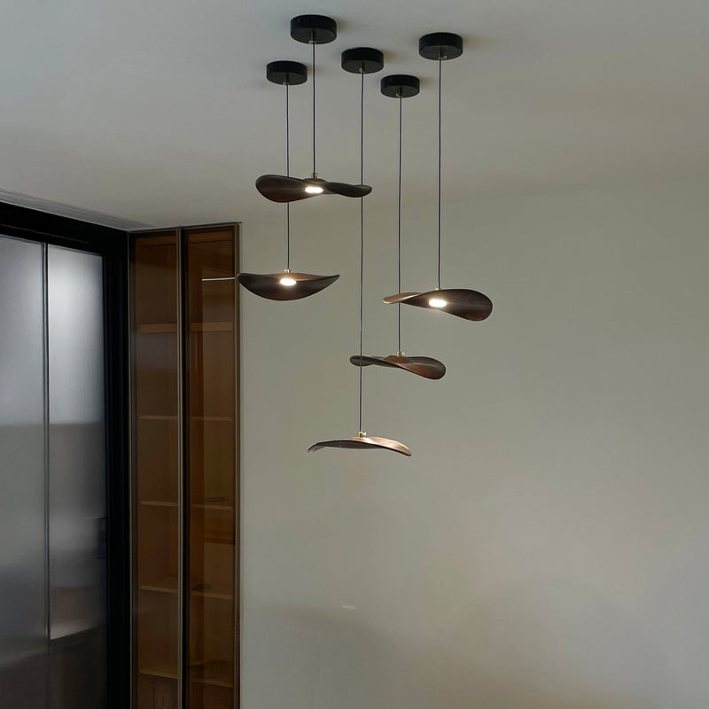 Kintsu Handcrafted Wooden Pendant Light - Wabi Sabi Japandi Style