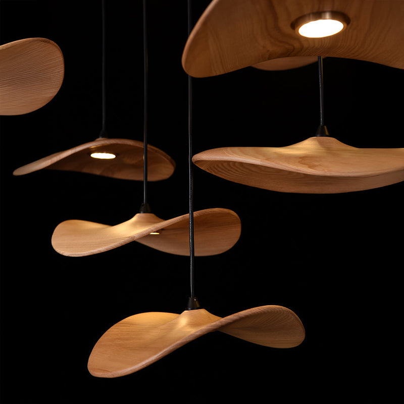 Kintsu Handcrafted Wooden Pendant Light - Wabi Sabi Japandi Style