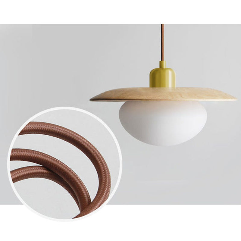 Kato Wooden Disc Pendant Light