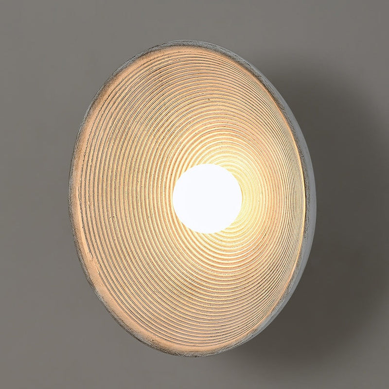 Longleaf Wooden Disc Wall Sconce