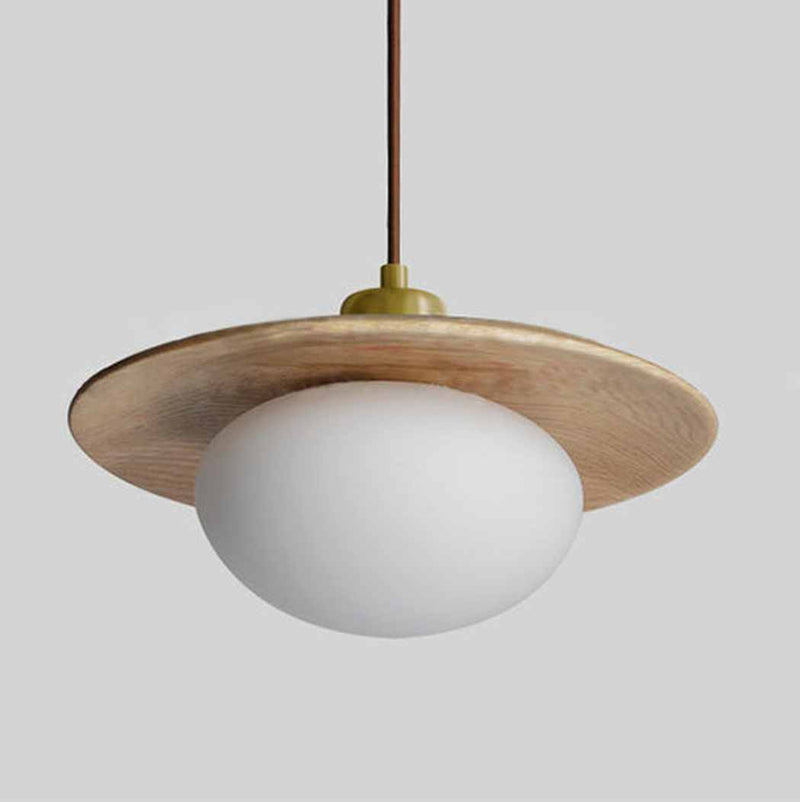 Kato Wooden Disc Pendant Light