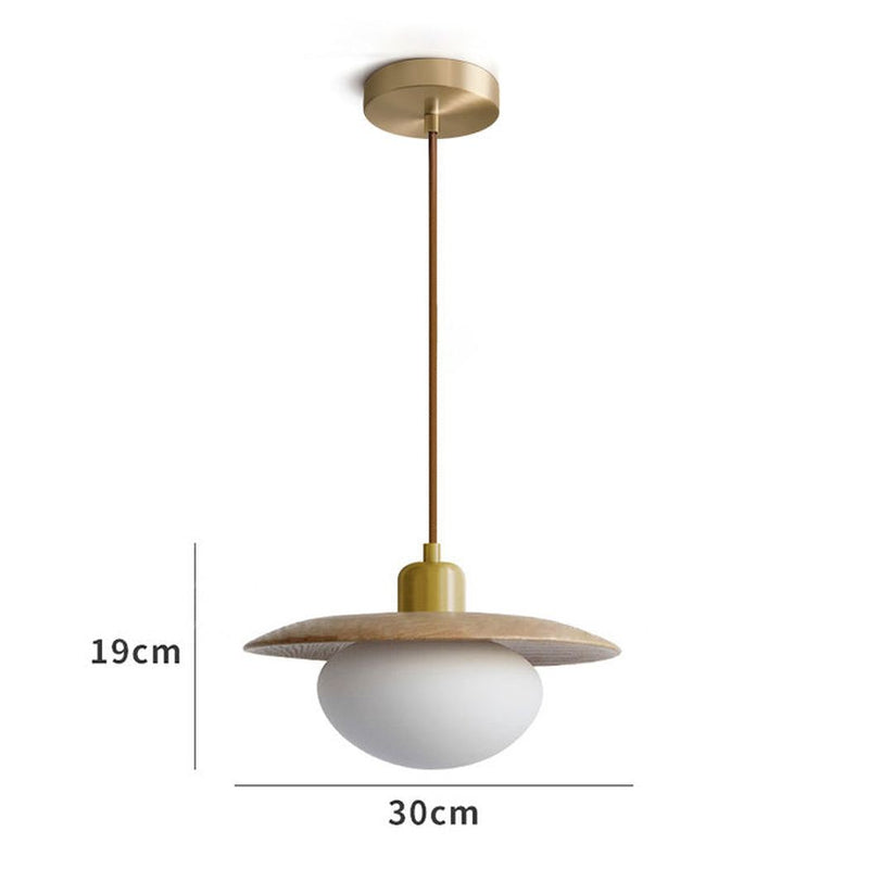 Kato Wooden Disc Pendant Light