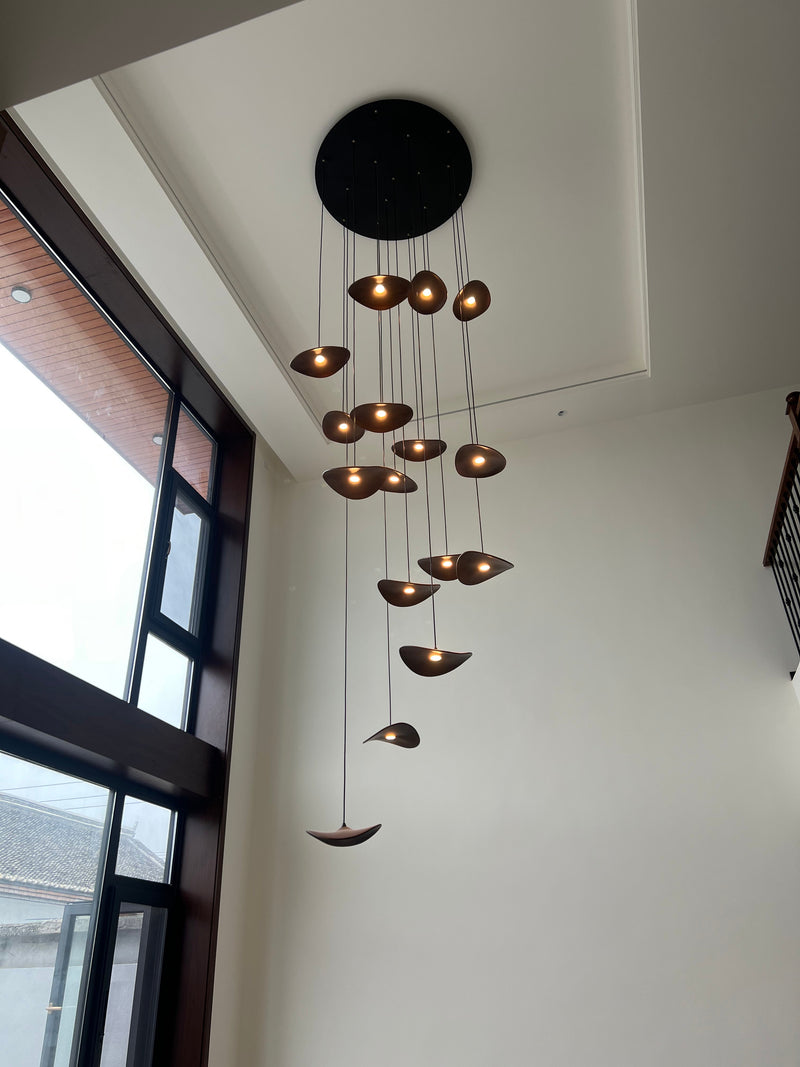 Kintsu Handcrafted Wooden Pendant Light - Wabi Sabi Japandi Style