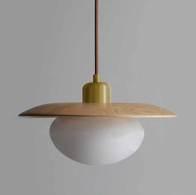 Kato Wooden Disc Pendant Light