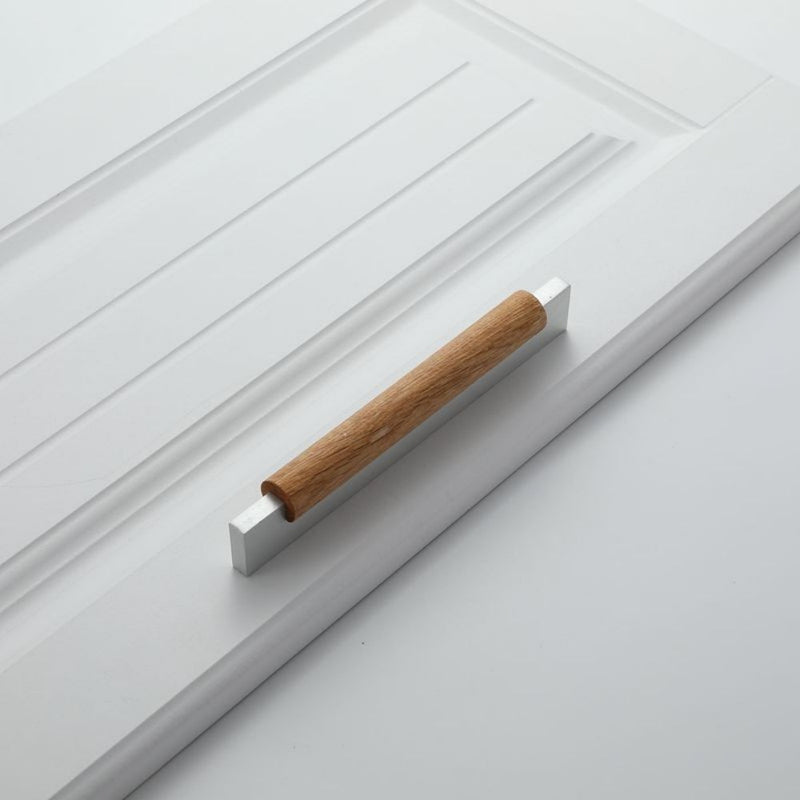 Wood & Metal Modern Cabinet Pulls