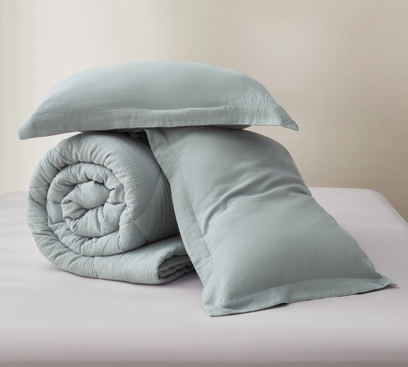 Skye 100% Cotton Gauze Lightweight Comforter Set