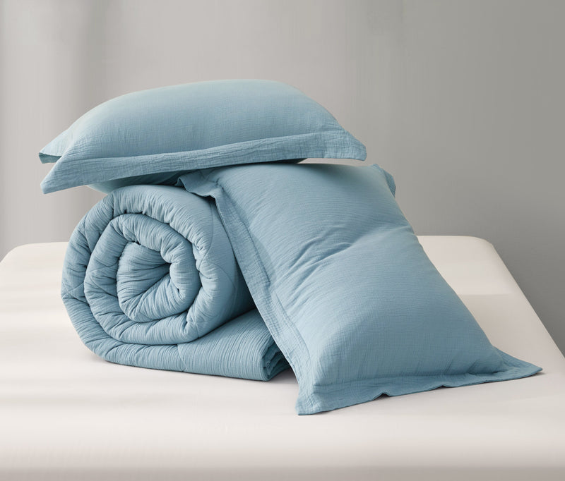 Skye 100% Cotton Gauze Lightweight Comforter Set