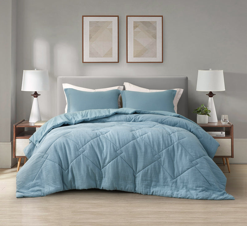 Skye 100% Cotton Gauze Lightweight Comforter Set