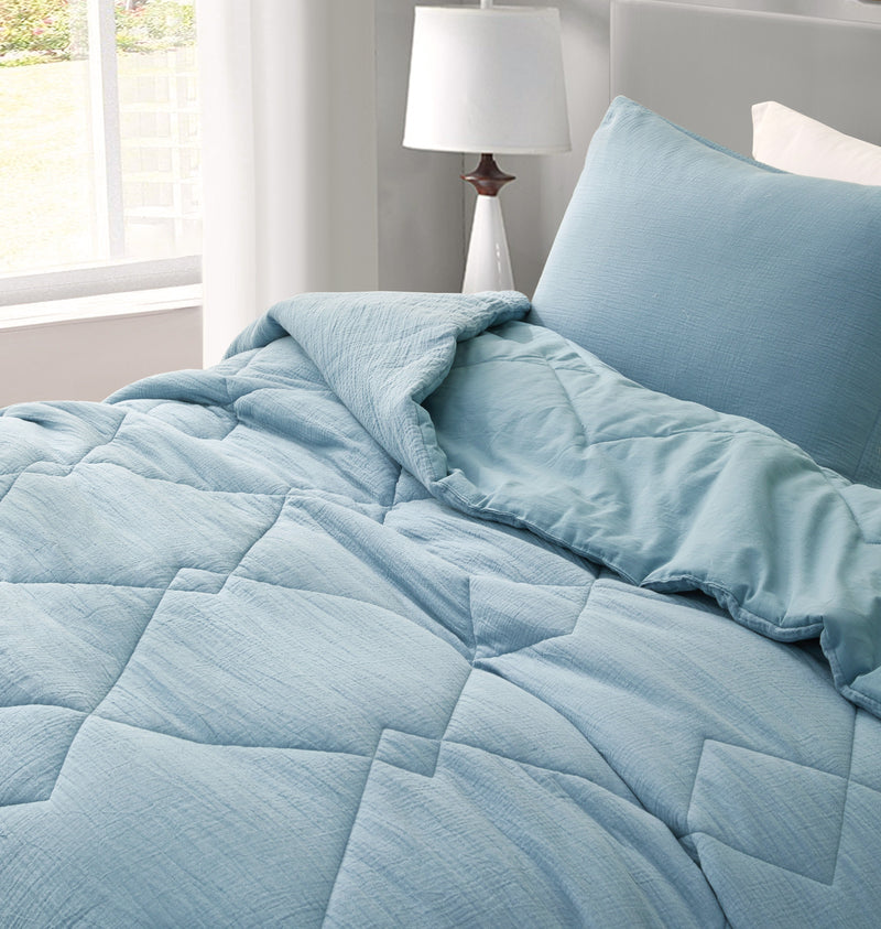 Skye 100% Cotton Gauze Lightweight Comforter Set