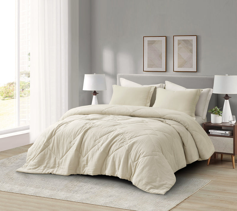 Skye 100% Cotton Gauze Lightweight Comforter Set
