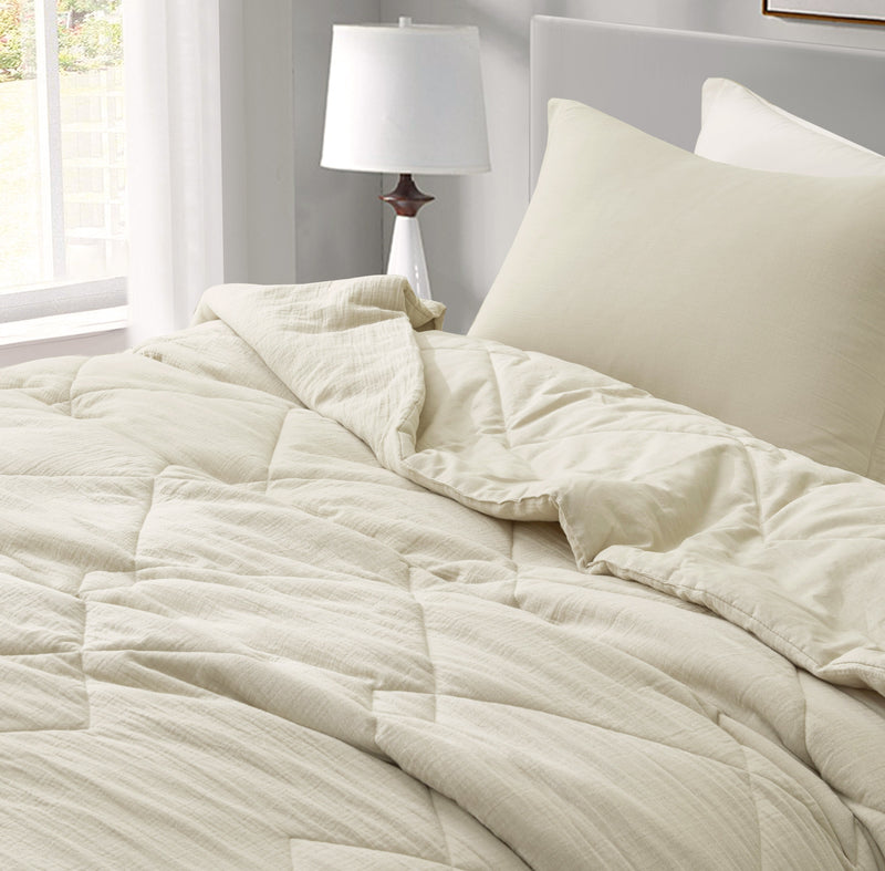 Skye 100% Cotton Gauze Lightweight Comforter Set