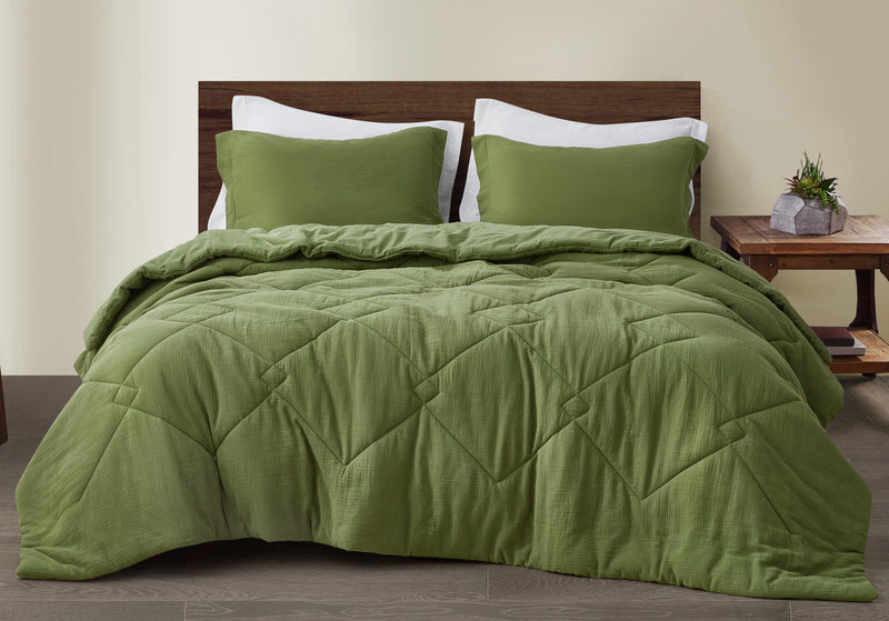 Skye 100% Cotton Gauze Lightweight Comforter Set