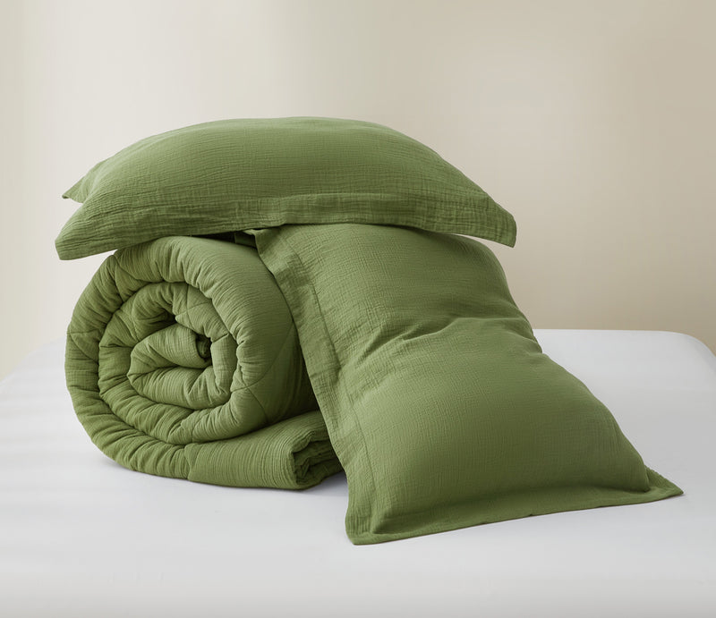 Skye 100% Cotton Gauze Lightweight Comforter Set