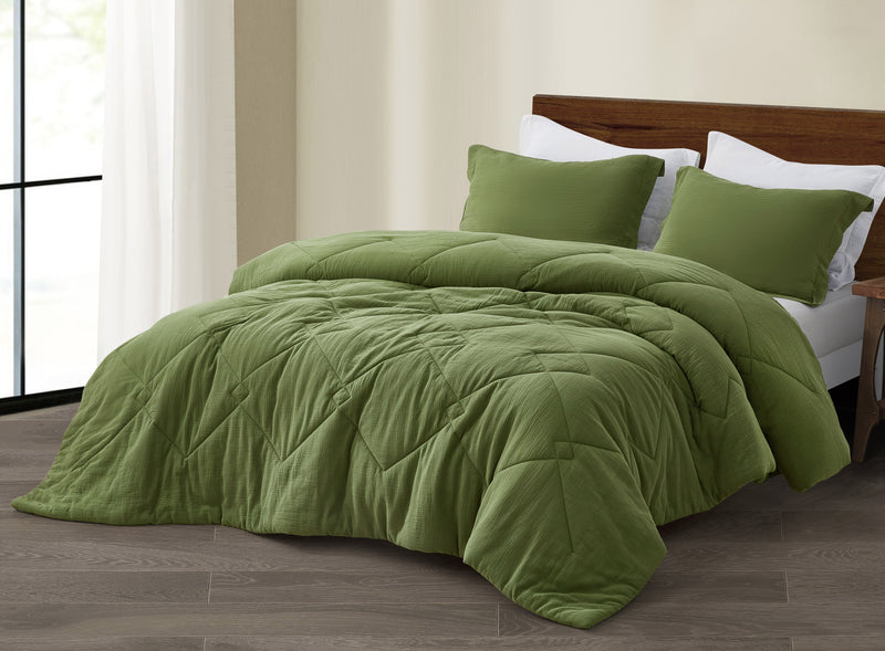 Skye 100% Cotton Gauze Lightweight Comforter Set