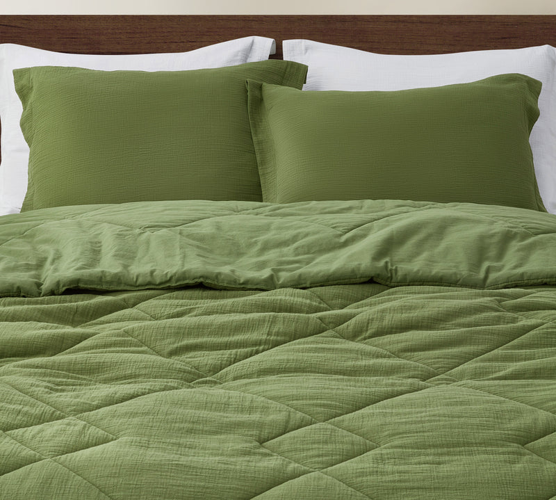 Skye 100% Cotton Gauze Lightweight Comforter Set