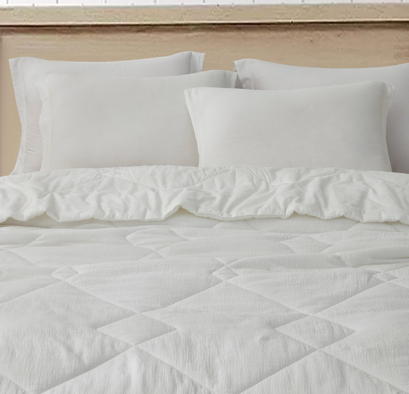 Skye 100% Cotton Gauze Lightweight Comforter Set