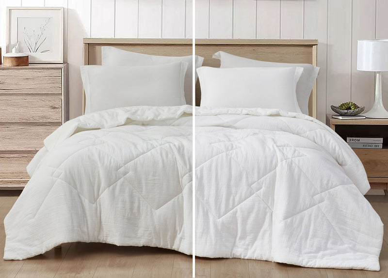 Skye 100% Cotton Gauze Lightweight Comforter Set