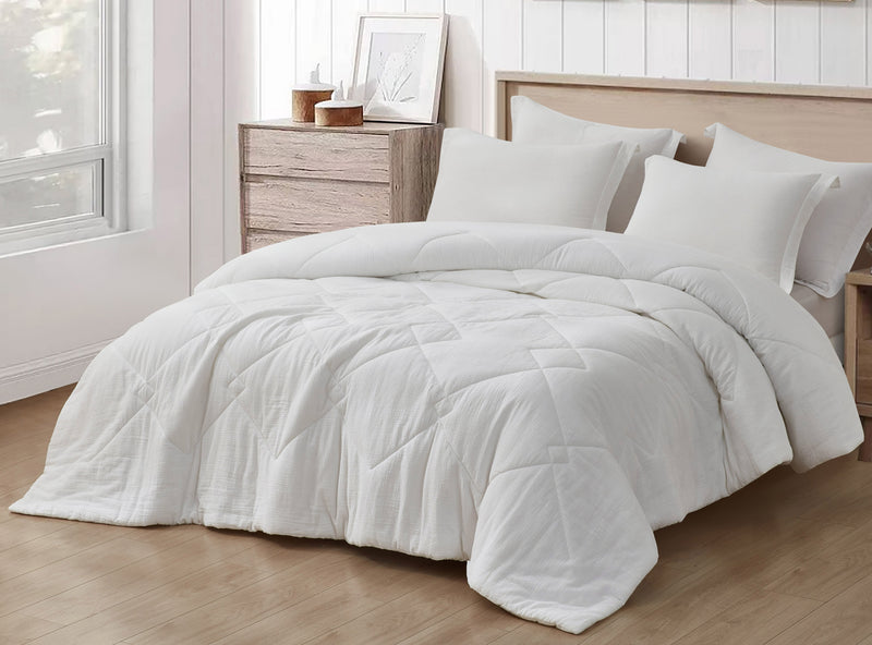 Skye 100% Cotton Gauze Lightweight Comforter Set